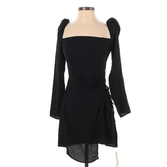 Reformation Dresses & Skirts - NEW REFORMATION Rosalie Puff Shoulder Square Neck Tie Waist Maiden Milk Maid 8